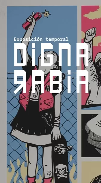 Exposición Digna Rabia en el MAMU, obras de Erre. 