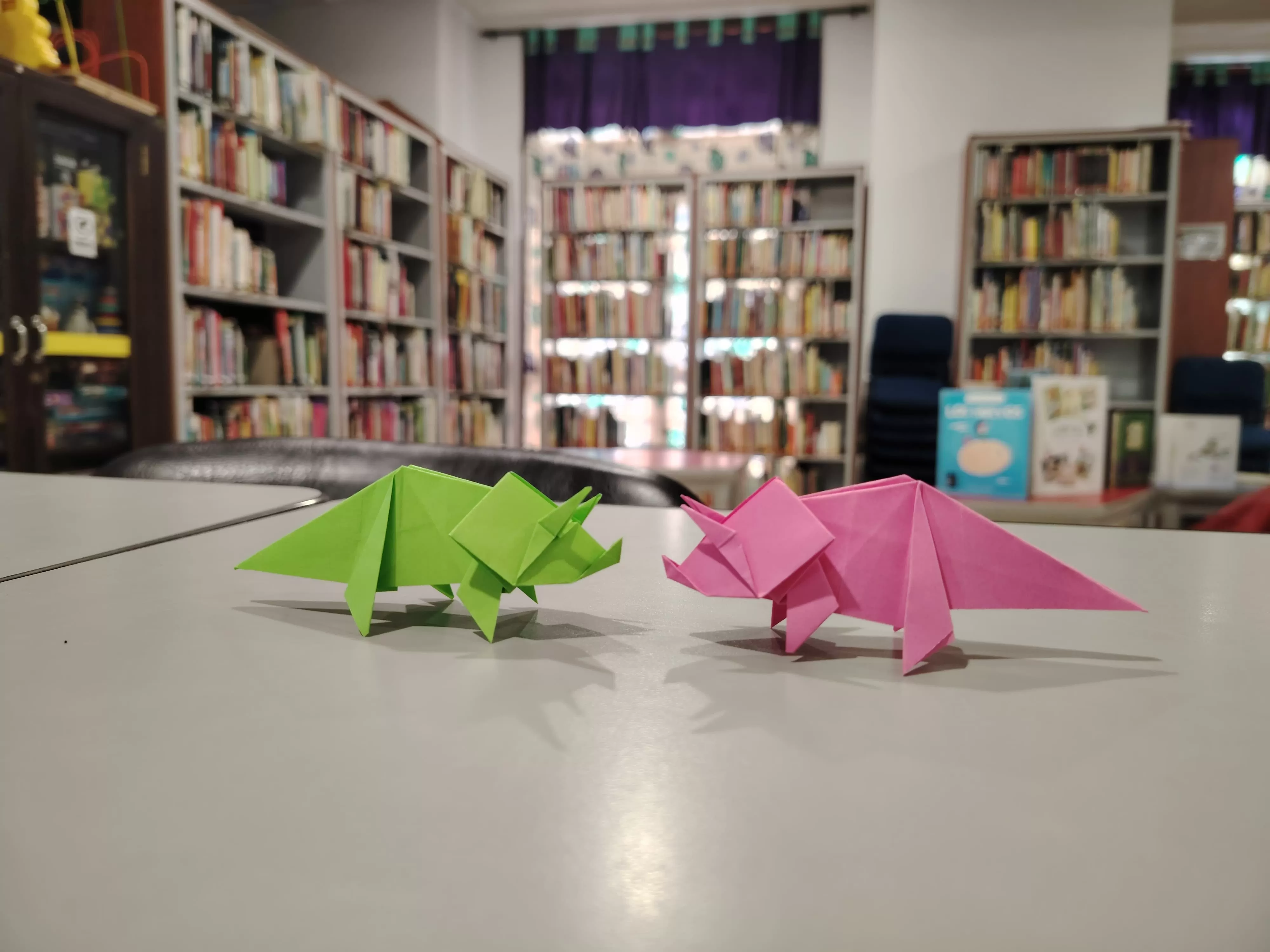 Animales en papel plegado