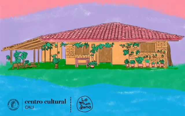 En la foto se observa una cada, y en la parte inferior los logos del Centro Cultural y Lo Mundano