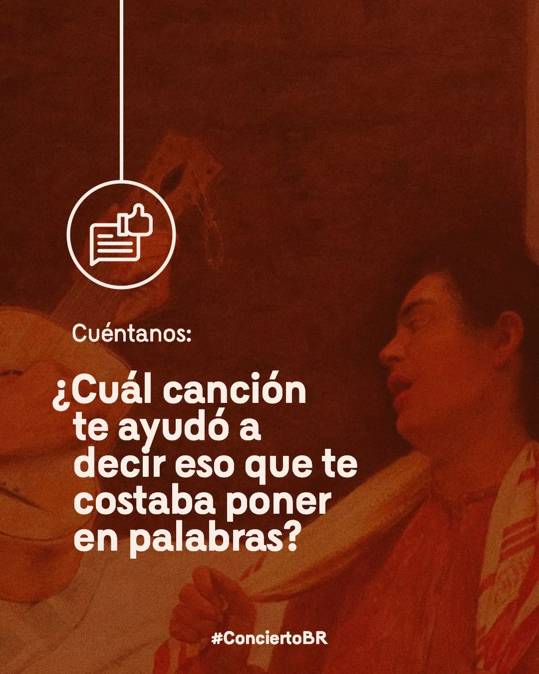 Fragmento de la pintura El guitarrista, con una mujer cantando 