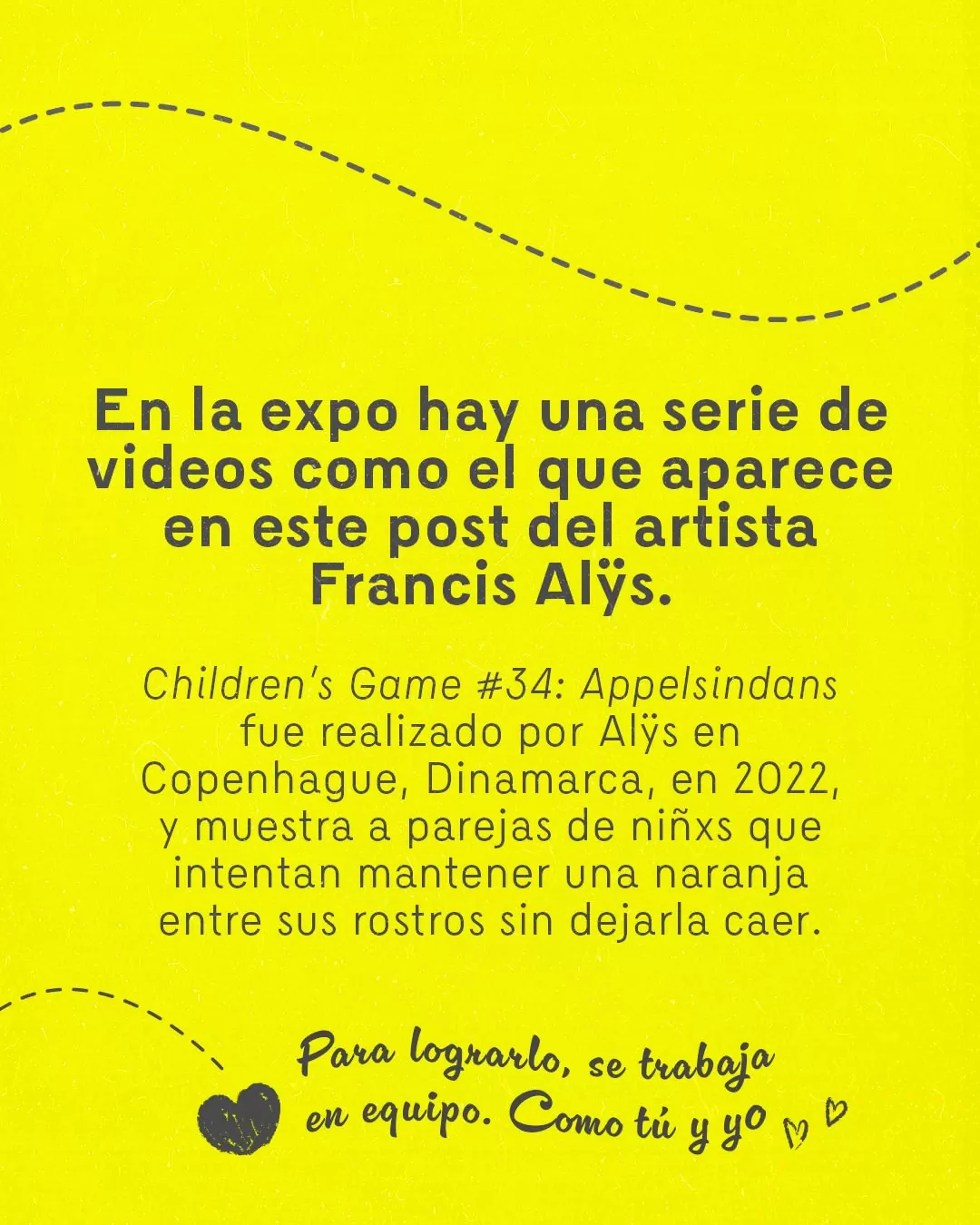 En la expo hay una serie de videos como el que aparece en este post.