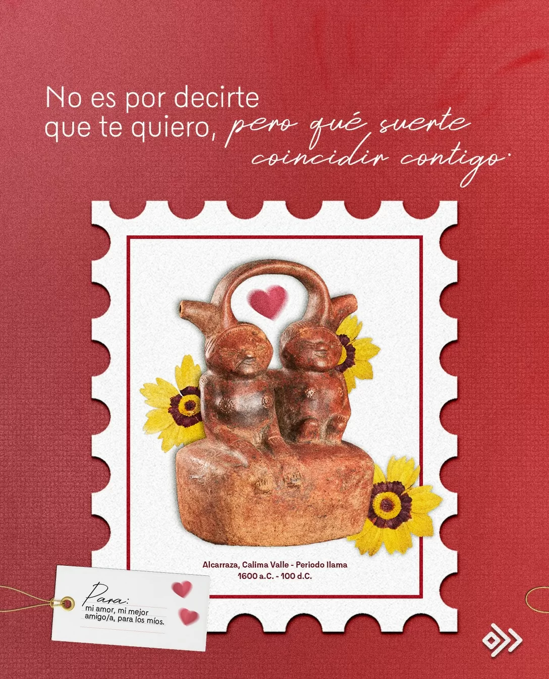 No es por decirte que te quiero, pero qué suerte coincidir contigo.