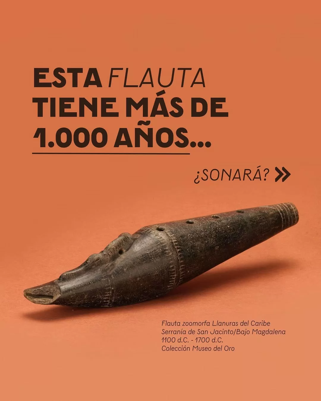 Flauta zoomorfa Llanuras del Caribe