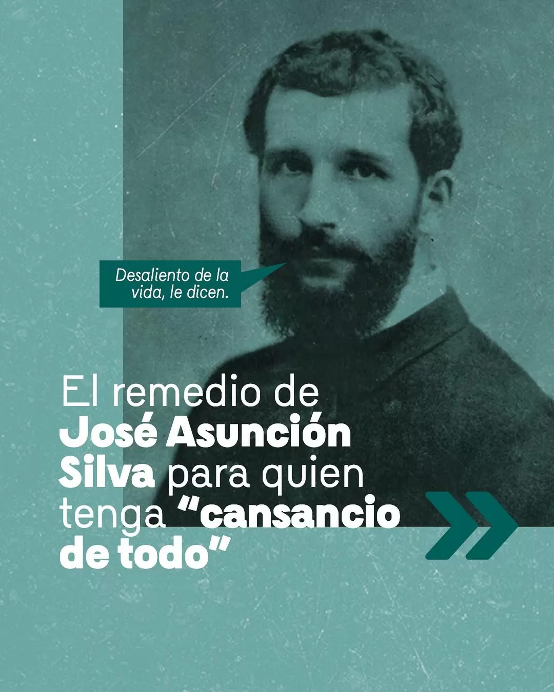 Fotografía en primer plano de José Asunción Silva