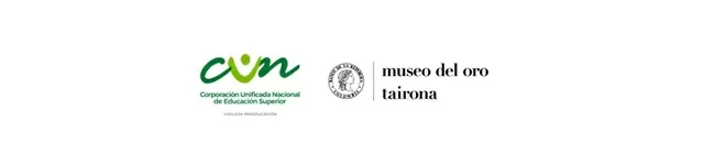 Logos de la CUN y el Museo del Oro Tairona