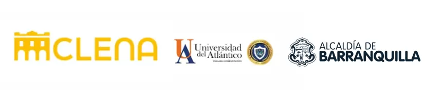 Logos Clena y Universidad del Atlántico