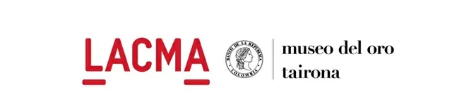 Logos del Museo de Arte del Condado de Los Angeles, LACMA, y logo del Museo del Oro Tairona
