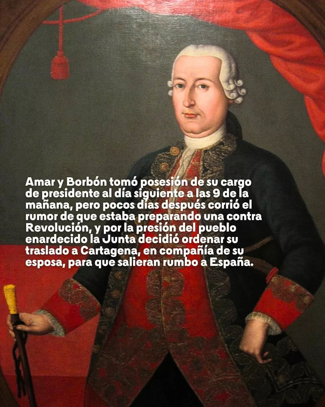Retrato Virrey Don Antonio Amar de Borbón