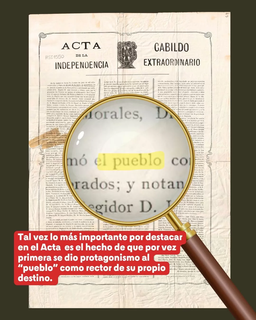 Acta reproducida por Antonio M. Londoño (1910), en la Imprenta de Carteles de Bogotá