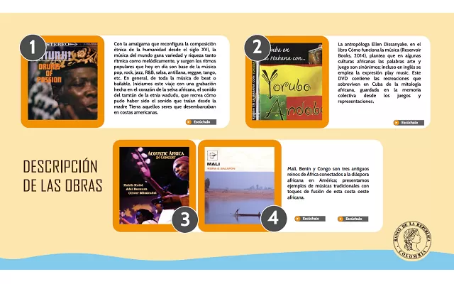 Cartilla de maletas musicales del Pacífico