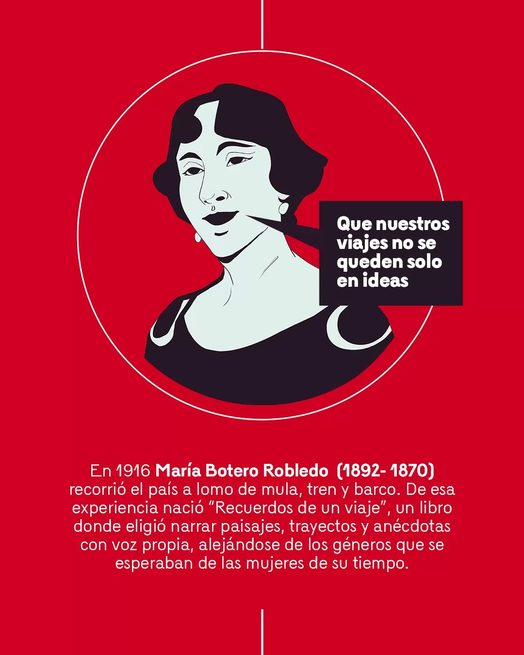 María Botero Robledo (1892-1870) y el texto: Que nuestros viajes no se queden solo en ideas