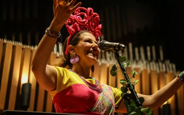 María del Sol Peralta en el concierto La familia Zarigüeya