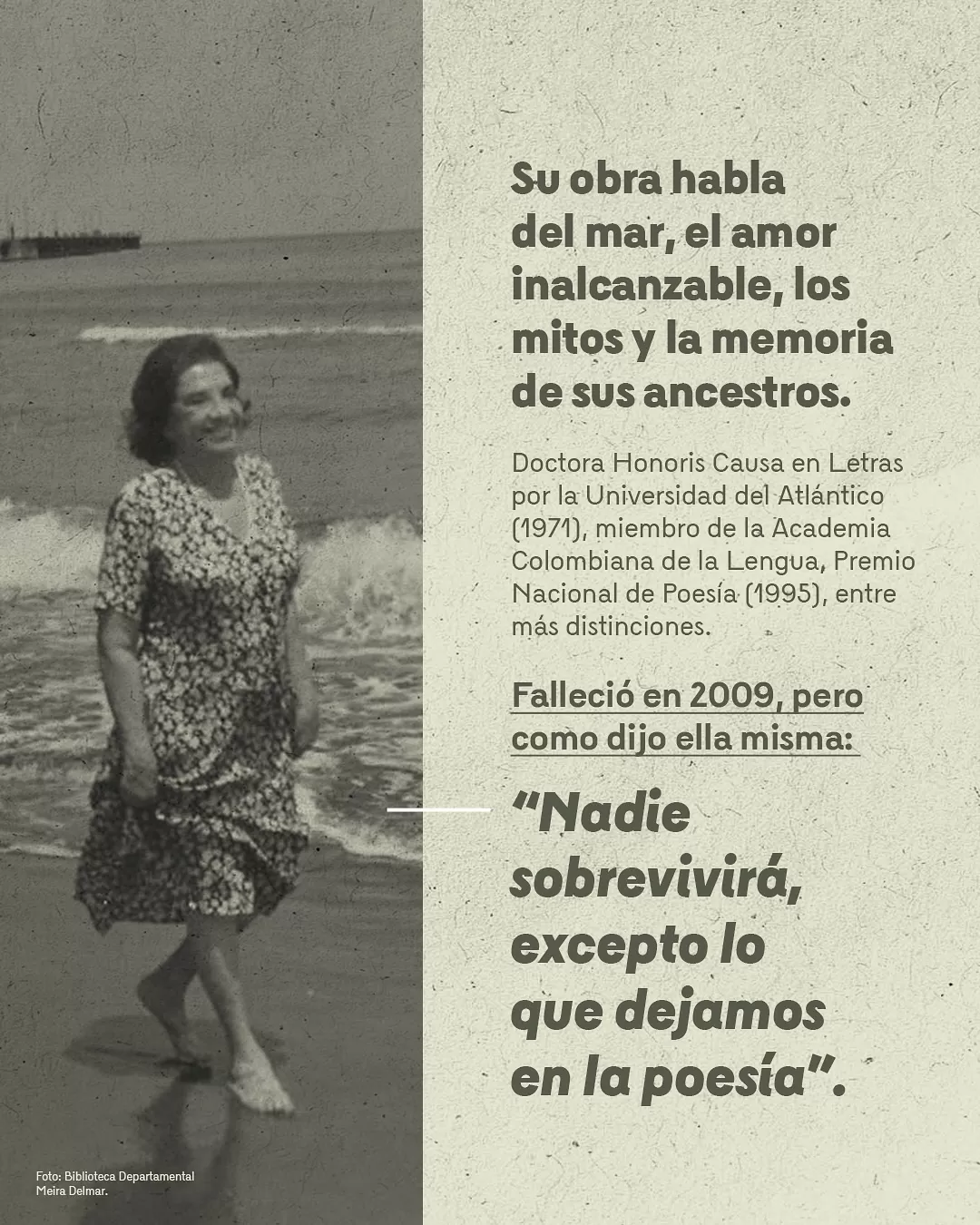Foto de Meira Delmar, Biblioteca Departamental