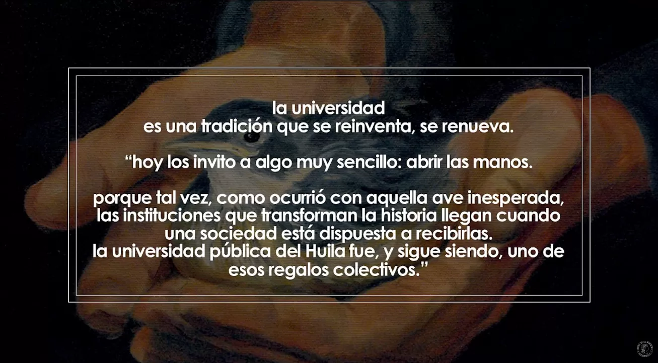 La fundación de la universidad pública del Huila años del ITUSCO | Conferencia