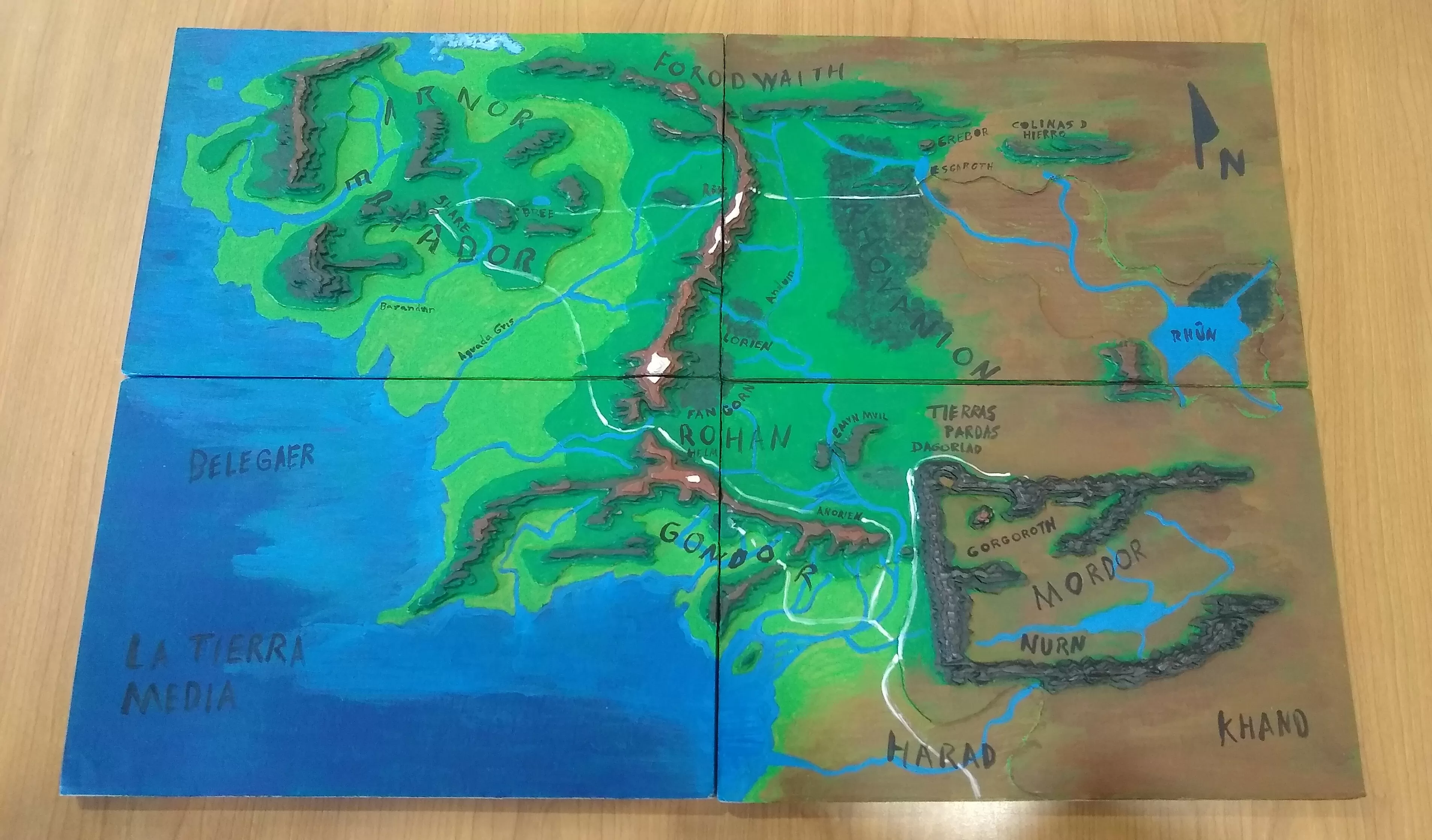 Mapas literarios Tierra media