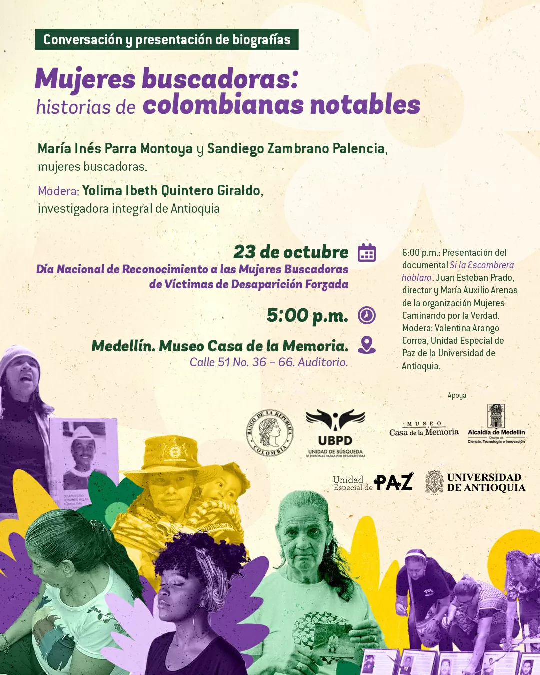 Mujeres buscadoras historias notables - Medellín
