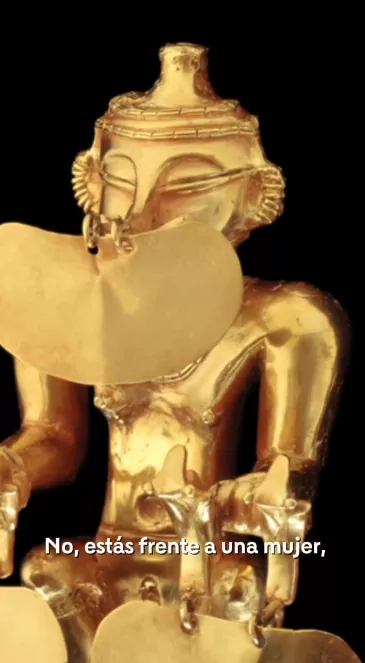 Pieza de la exposición permanente del Museo del Oro Quimbaya de Armenia. 