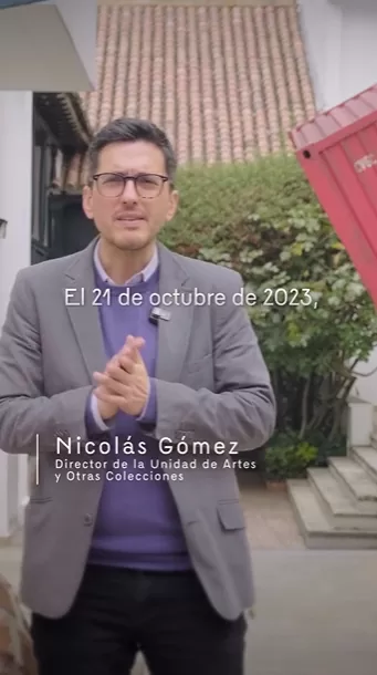 Nicolás Gómez, Director de la Unidad de Artes y Otras Colecciones de la Subgerencia Cultural del Banco de la República.