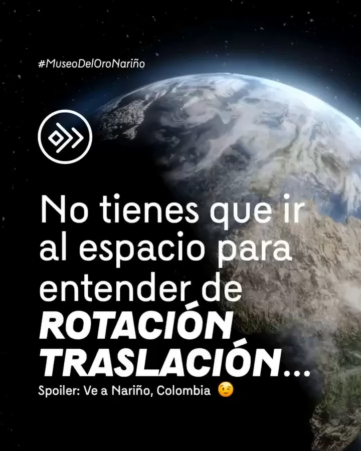 Imagen de la Tierra rotando y el texto: No tienes que ir al espacio para entender de rotación traslación