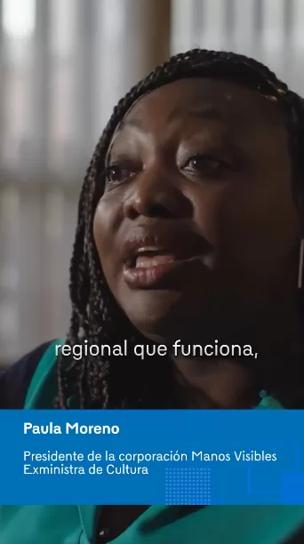 Paula Moreno, persidenta de la Fundación Mano Visibles y ex Ministra de Cultura.