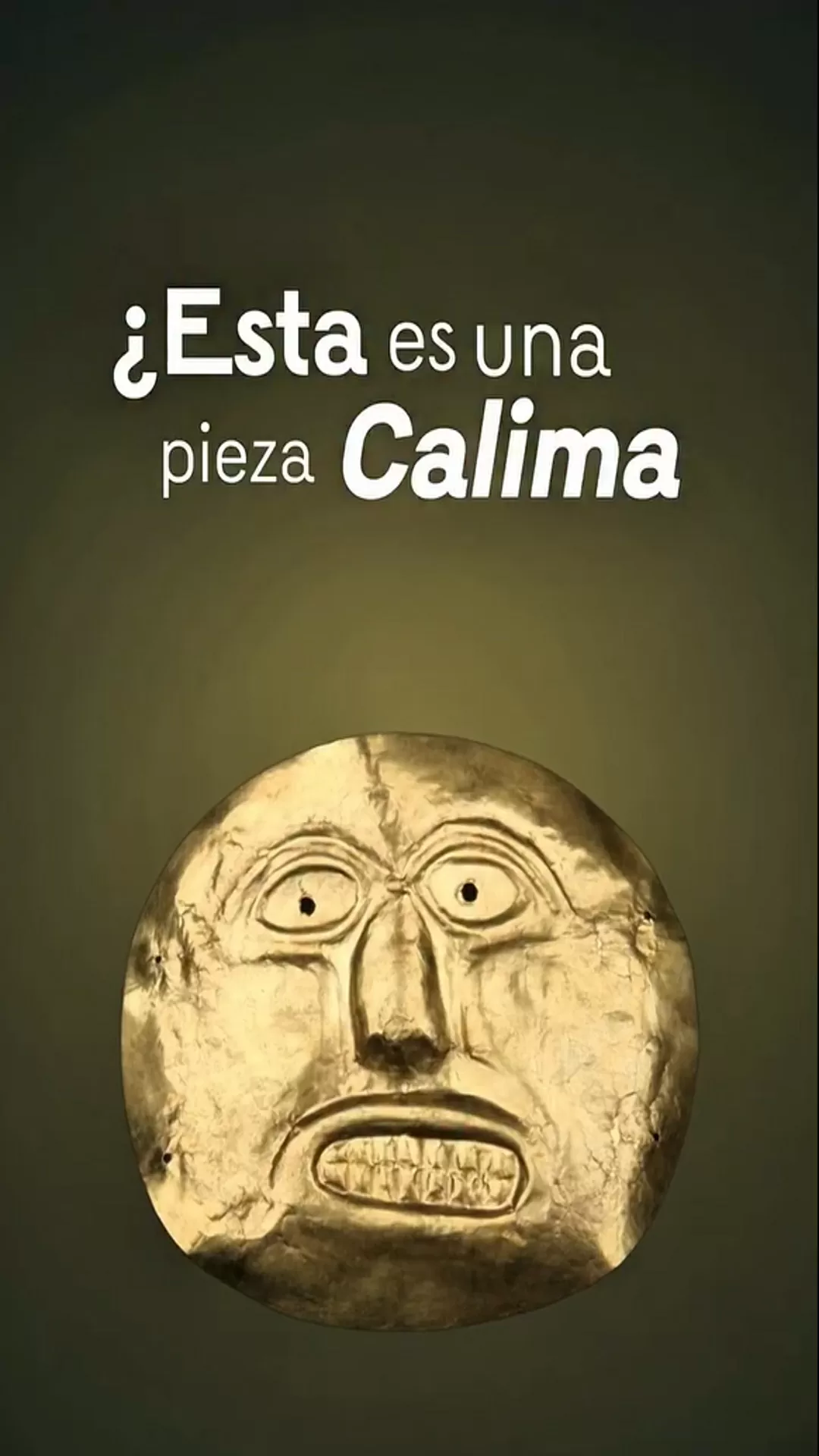 Pieza arqueológica Museo del Oro Calima