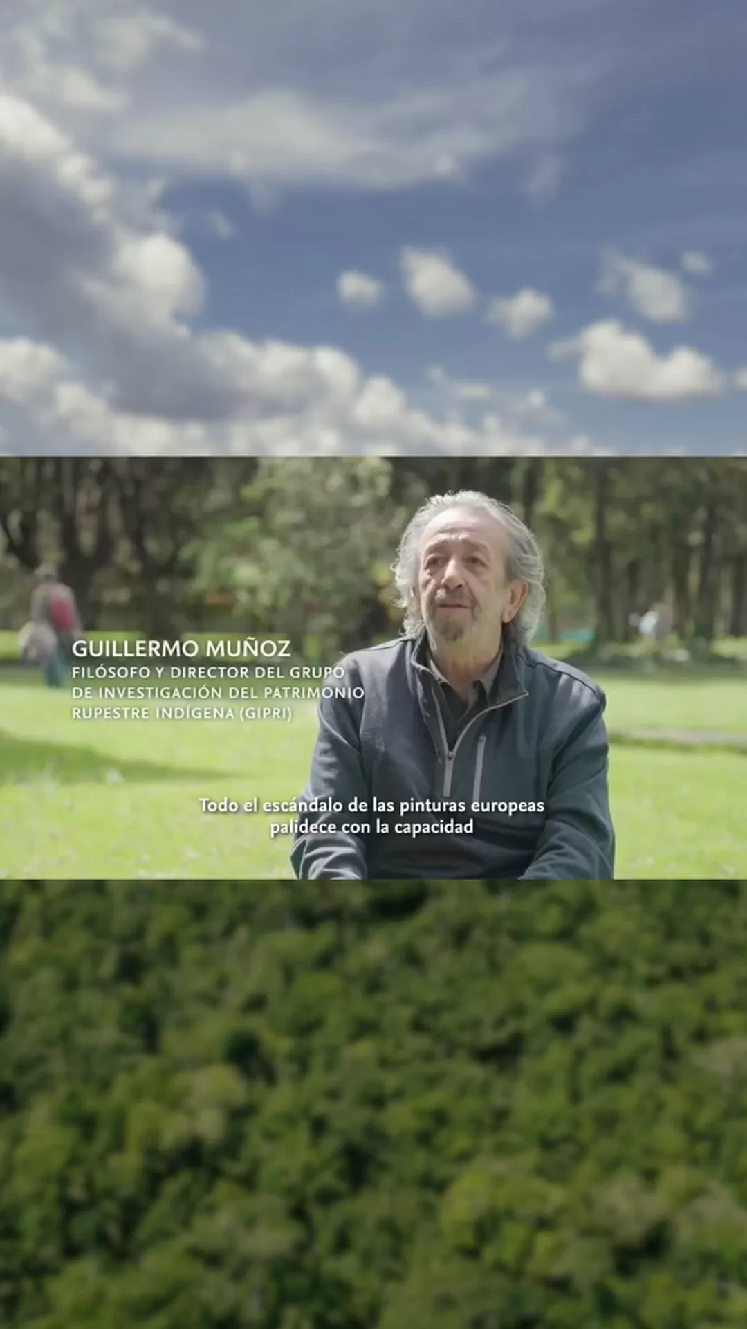 Guillermo Muñoz, hablando sobre la pintura rupestre en la serranía de la Lindosa