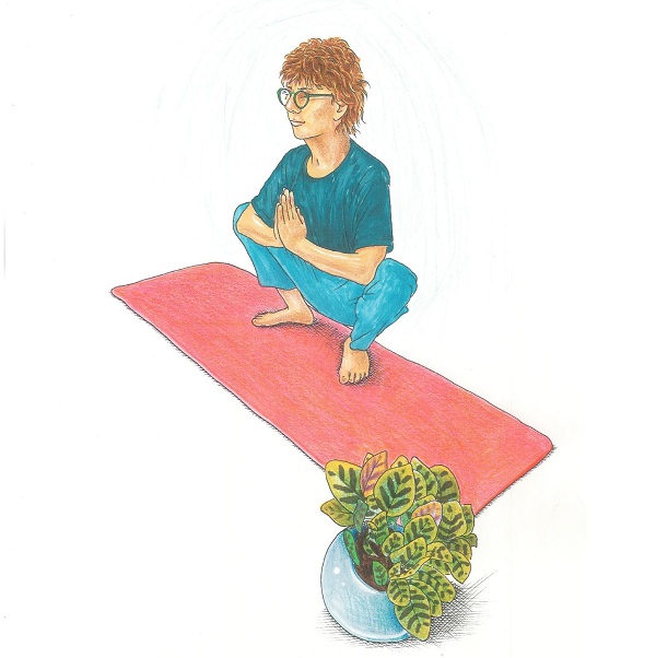 Ilustración yoga en el Museo del Oro