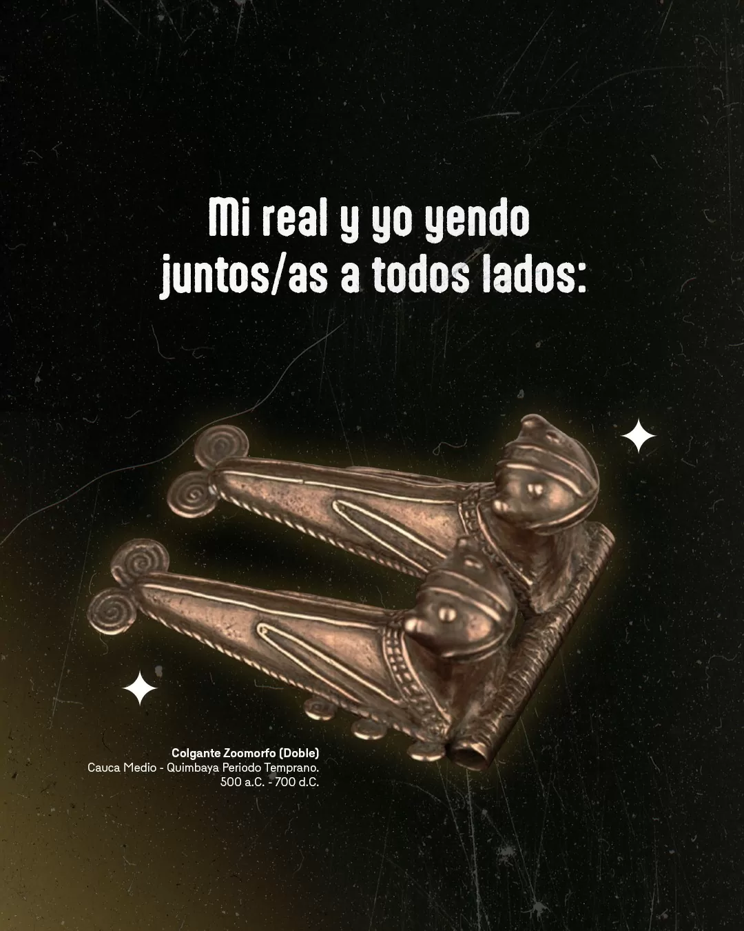 Colgante Zoomorfo (Doble), Cauca Medio - Quimbaya Periodo Temprano
