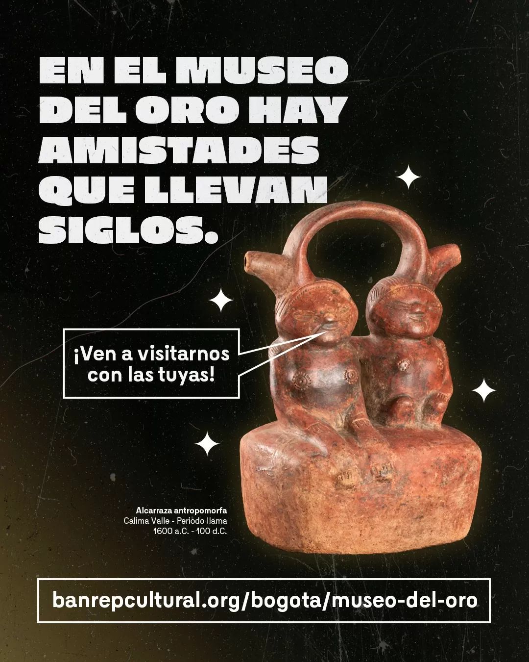 Alcarraza antropomorfa, Calima Valle - Periodo llama