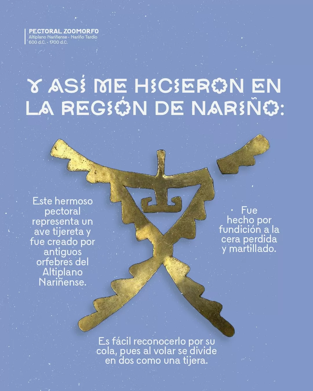 Y así me hicieron en la Región de Nariño.