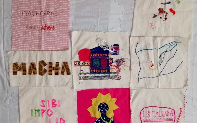 Foto de tela en retazos 