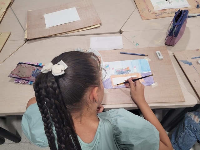 Trabajando con acuarela