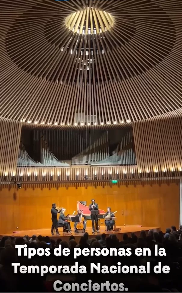 Tipo de personas en la Temporada Nacional de Conciertos
