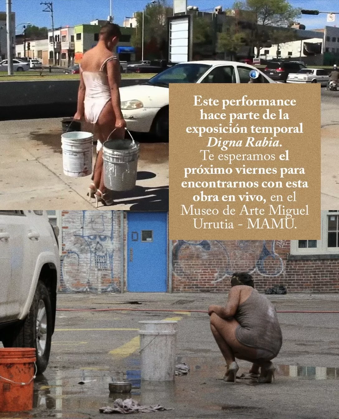 Este performance hace parte de la exposición temporal Digna Rabia. 