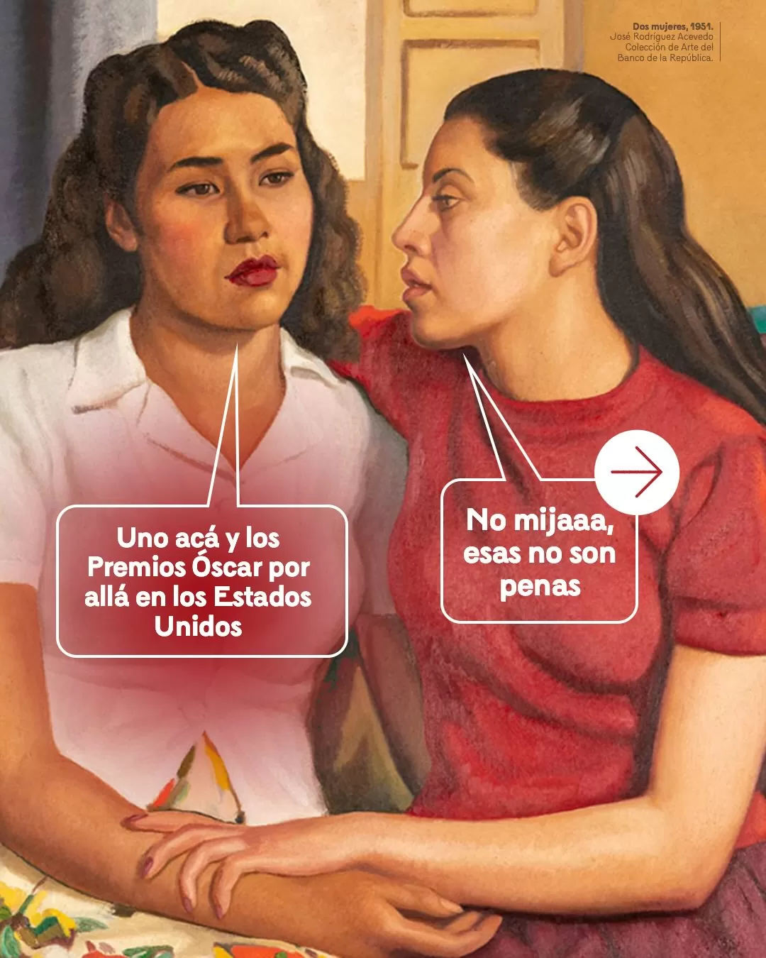 Dos mujeres (1951), por José Rodríguez Acevedo
