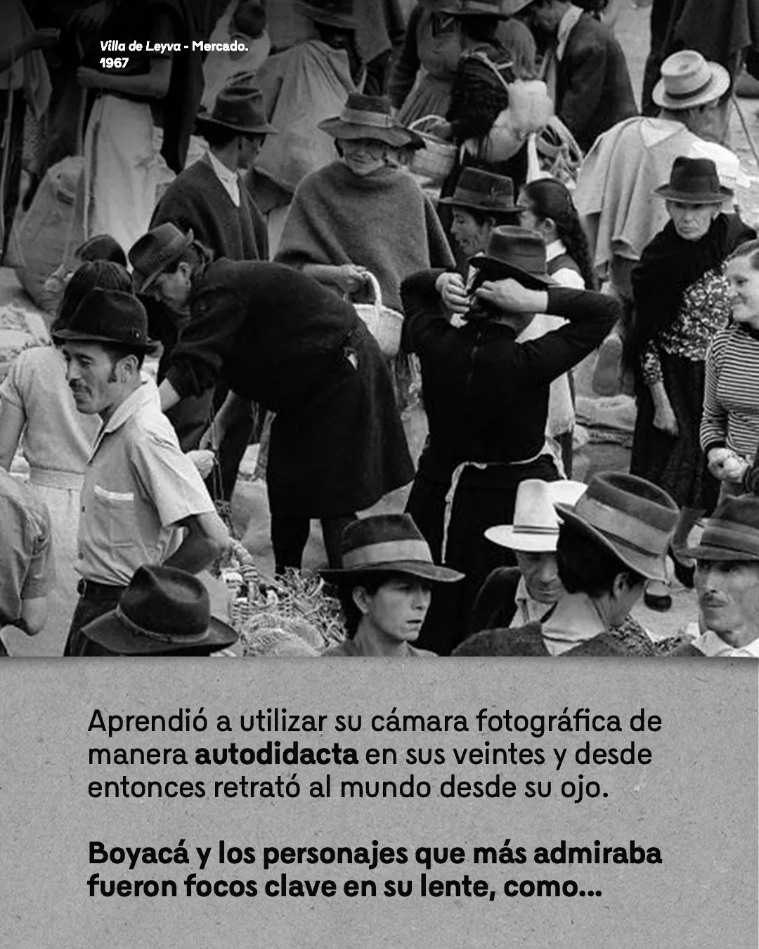 Fotografía del mercado de Villa de Leyva