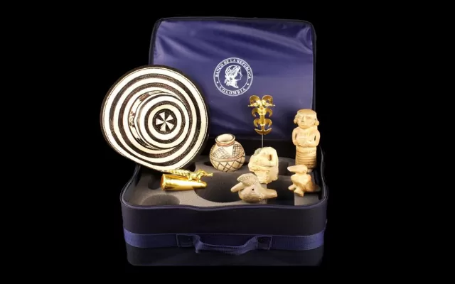 Maletas didácticas del Oro del Centro Cultural del Banco de la República en Cali 