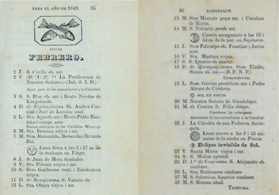 El Almanaque de la República de la Nueva Granada