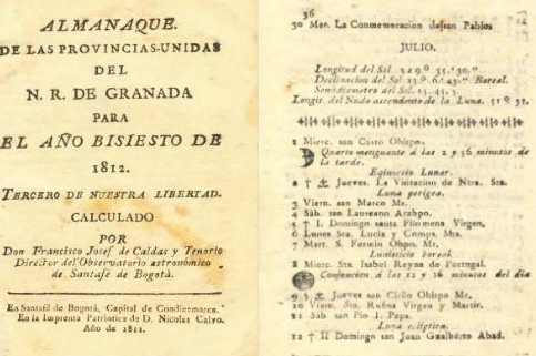 Almanaque de las Provincias Unidas del Nuevo Reino de Granada