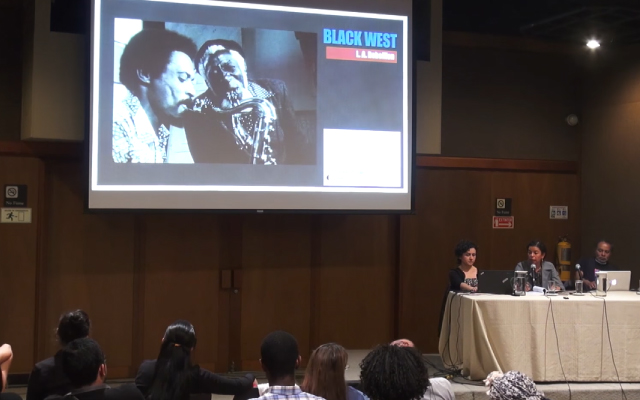 Conferencia de la exposición Black Panters, en la Biblioteca Luis Ángel Arango. 2016