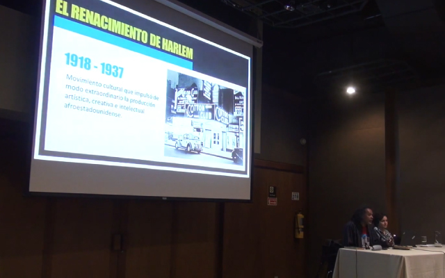 Conferencia de la exposición Black Panters, en la Biblioteca Luis Ángel Arango. 2016