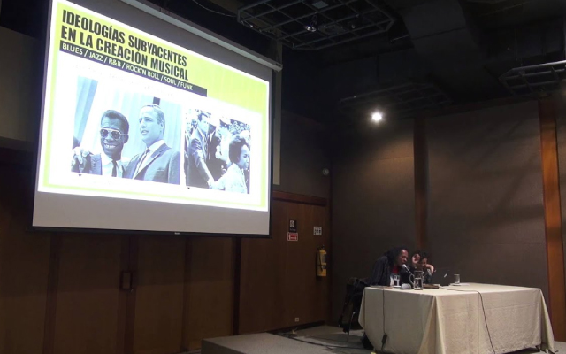 Conferencia de la exposición Black Panters, en la Biblioteca Luis Ángel Arango. 2016