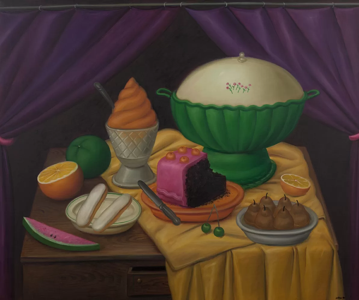 Naturaleza muerta con helado