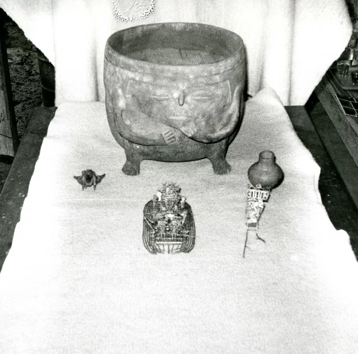 Piezas halladas de la balsa muisca