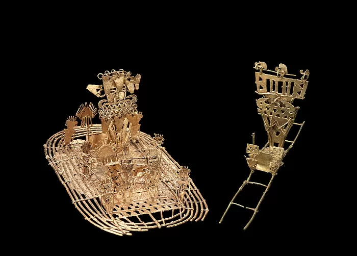 Balsa Muisca y Figura de las andas