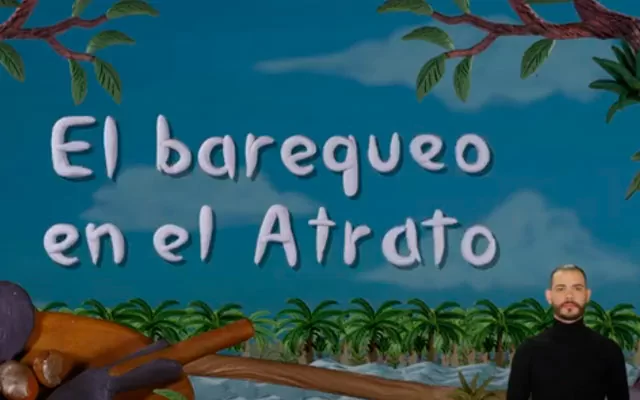 El barequeo en el río Atrato en lengua de señas colombiana