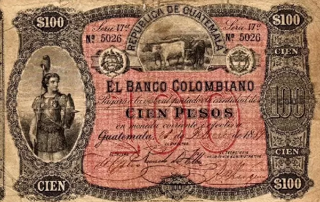 Billete cien pesos