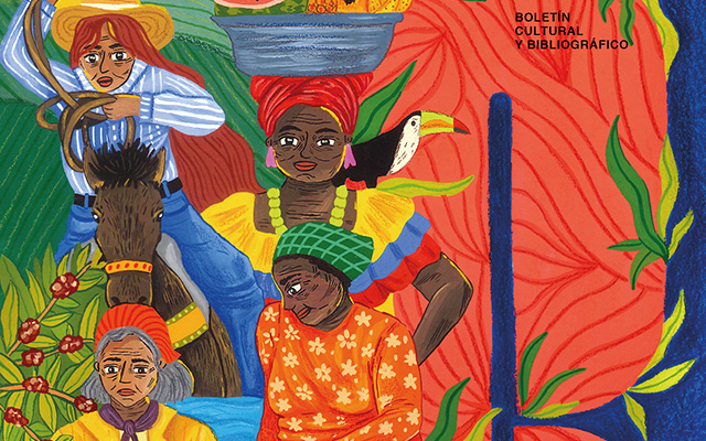 Detalle de la portada del Boletín Cultural y Bibliográfico (BCB) No. 104