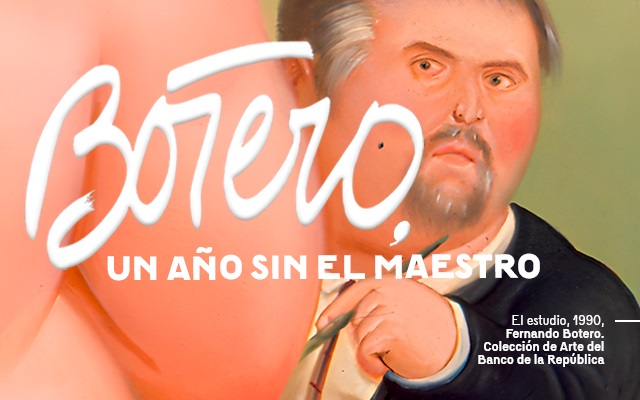 Un año sin el maestro Fernando Botero. Obra: El Estudio, 1990. Fernando Botero, Colección de Arte del Banco de la República.