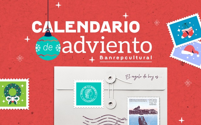 Calendario de adviento en Banrepcultural.
